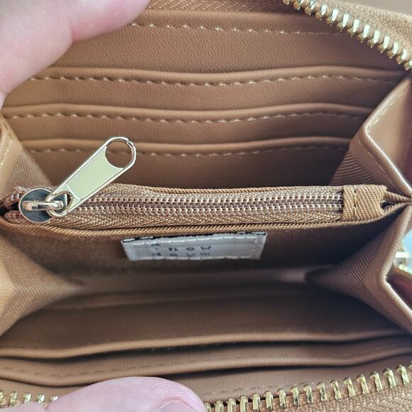 A New Day Crossbody Wallet with Matching Zip Wallet Set Faux Leather Purse Strap - Picture 5 of 10